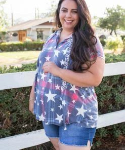 Boutique Simplified Patriotic Plaid Short Sleeve Hoodie 17 Boutique Simplified Patriotic Plaid Short Sleeve Hoodie