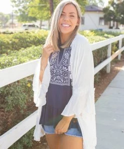 Boutique Simplified Hot As Ice Kimono Cardigan