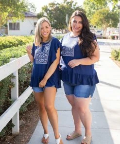 Boutique Simplified Royal Coat Of Arms Ruffled Top