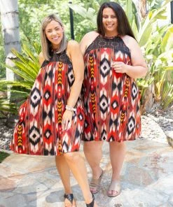 Boutique Simplified Standing Tall Halter Dress