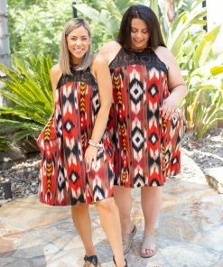 Boutique Simplified Standing Tall Halter Dress