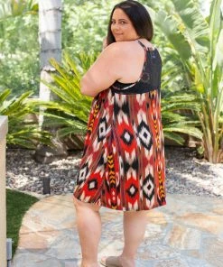 Boutique Simplified Standing Tall Halter Dress