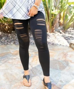 Boutique Simplified The Right Touch Laser Leggings