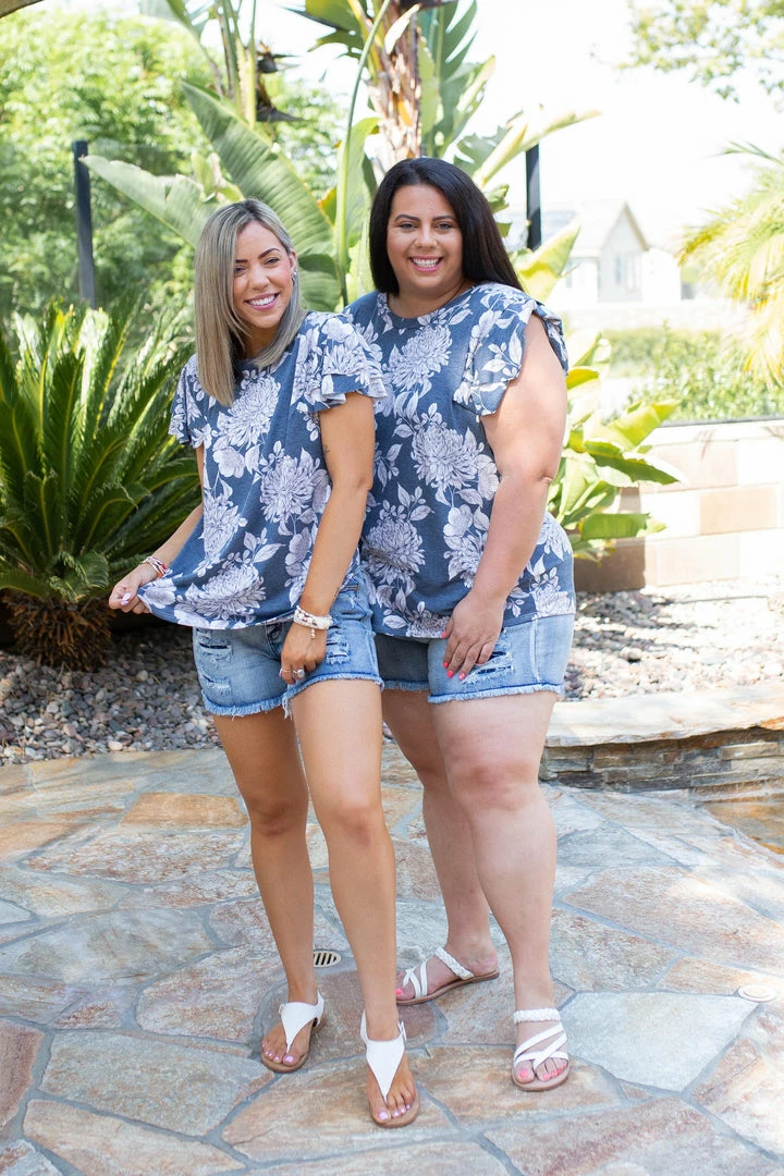 Boutique Simplified Rise To The Challenge Ruffle Sleeve Top 3 Boutique Simplified Rise To The Challenge Ruffle Sleeve Top