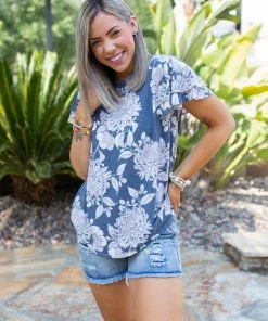 Boutique Simplified Rise To The Challenge Ruffle Sleeve Top