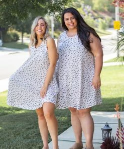 Boutique Simplified Geo-Magic Swing Dress