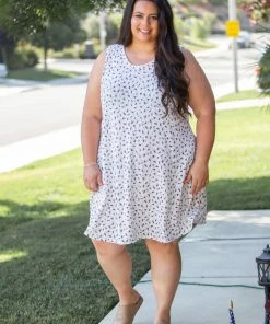 Boutique Simplified Geo-Magic Swing Dress