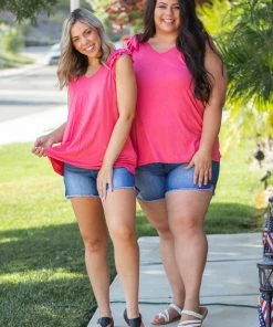 Boutique Simplified Added Touch Sleeveless Top