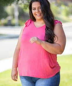 Boutique Simplified Added Touch Sleeveless Top