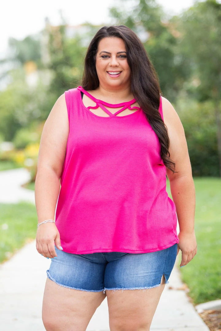 Boutique Simplified Criss Cross You Don't Stop - Fuchsia 1 Boutique Simplified Criss Cross You Don't Stop - Fuchsia