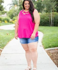 Boutique Simplified Criss Cross You Don't Stop - Fuchsia 13 Boutique Simplified Criss Cross You Don't Stop - Fuchsia