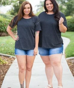 Boutique Simplified You're One Of A Kind Short Sleeve Top