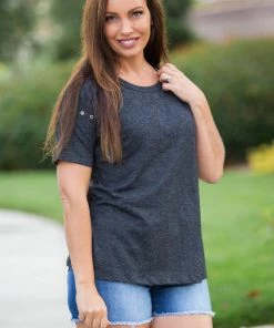 Boutique Simplified You're One Of A Kind Short Sleeve Top