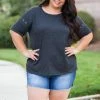 Boutique Simplified You're One Of A Kind Short Sleeve Top