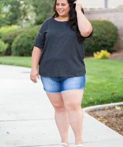 Boutique Simplified You're One Of A Kind Short Sleeve Top