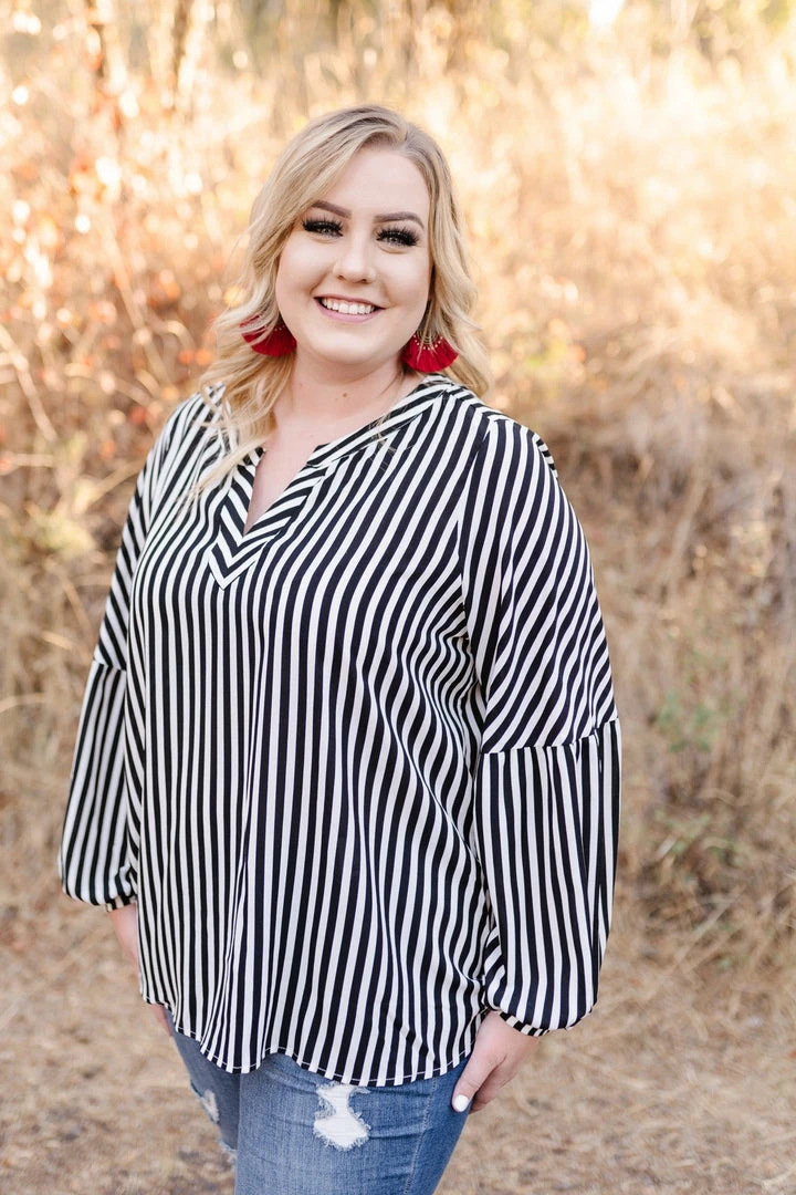 No Ship Drop Ship A Touch Of Vertigo Striped Top 1 No Ship Drop Ship A Touch Of Vertigo Striped Top