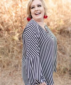 No Ship Drop Ship A Touch Of Vertigo Striped Top 14 No Ship Drop Ship A Touch Of Vertigo Striped Top