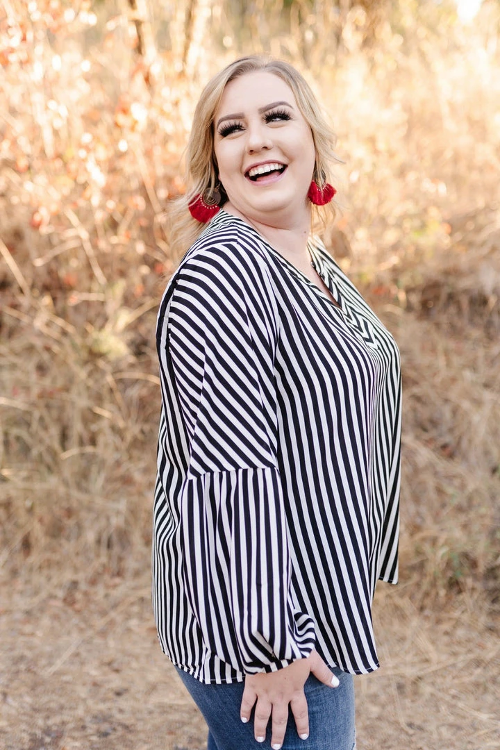 No Ship Drop Ship A Touch Of Vertigo Striped Top 3 No Ship Drop Ship A Touch Of Vertigo Striped Top