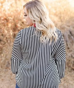 No Ship Drop Ship A Touch Of Vertigo Striped Top