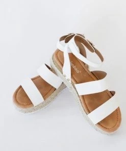 Trendsi GHG- Shop Singles On The Doorstep Espadrille Platform Sandals In White (GHG-7.5)