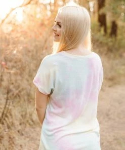 No Ship Drop Ship Living Our Best Life Tie Dye Top
