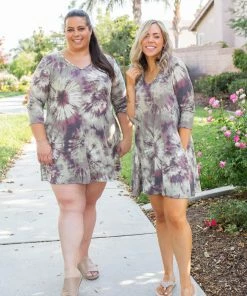 Boutique Simplified Olive Martini Swing Dress