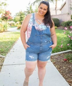 Boutique Simplified Perfect Distressed Overalls