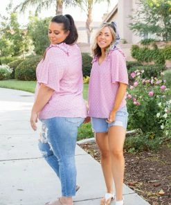 Boutique Simplified Polka My Dot Short Sleeve Top 11 Boutique Simplified Polka My Dot Short Sleeve Top