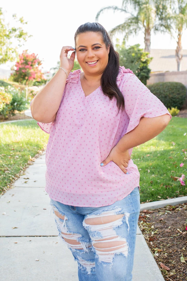 Boutique Simplified Polka My Dot Short Sleeve Top 7 Boutique Simplified Polka My Dot Short Sleeve Top