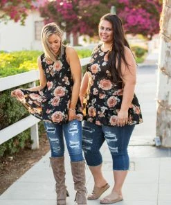 Boutique Simplified Rustic Rose Sleeveless Top 12 Boutique Simplified Rustic Rose Sleeveless Top