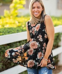 Boutique Simplified Rustic Rose Sleeveless Top 13 Boutique Simplified Rustic Rose Sleeveless Top