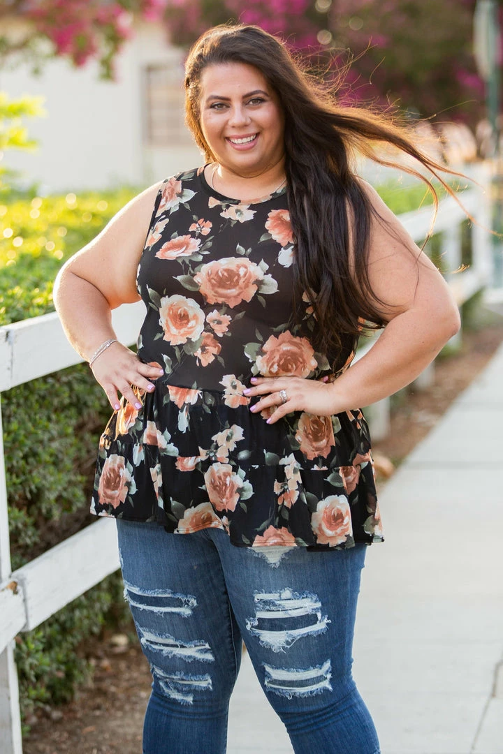 Boutique Simplified Rustic Rose Sleeveless Top 7 Boutique Simplified Rustic Rose Sleeveless Top