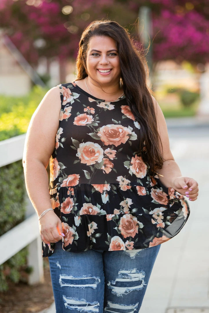 Boutique Simplified Rustic Rose Sleeveless Top 8 Boutique Simplified Rustic Rose Sleeveless Top