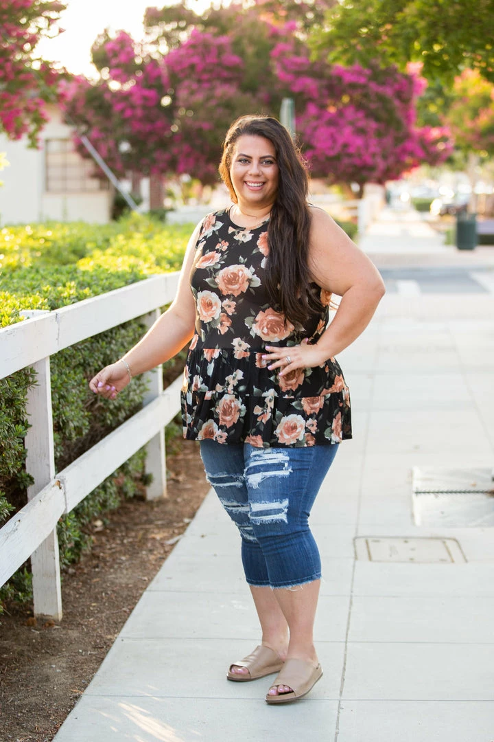 Boutique Simplified Rustic Rose Sleeveless Top 9 Boutique Simplified Rustic Rose Sleeveless Top