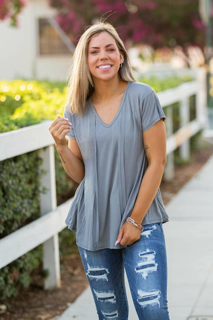 Boutique Simplified Elevated Short Sleeve Top 5 Boutique Simplified Elevated Short Sleeve Top