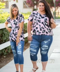 Boutique Simplified Fond Of You Short Sleeve Top