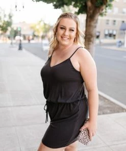 No Ship Drop Ship Still Waters Black Romper