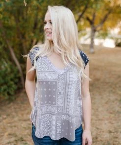 No Ship Drop Ship Pretty As A Picture Paisley Sleeveless Top 19 No Ship Drop Ship Pretty As A Picture Paisley Sleeveless Top