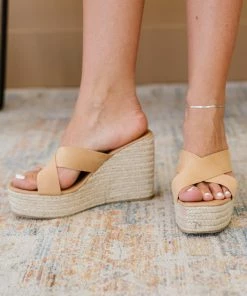 Trendsi Apparel High Hopes Crisscross Strap Espadrille Wedges