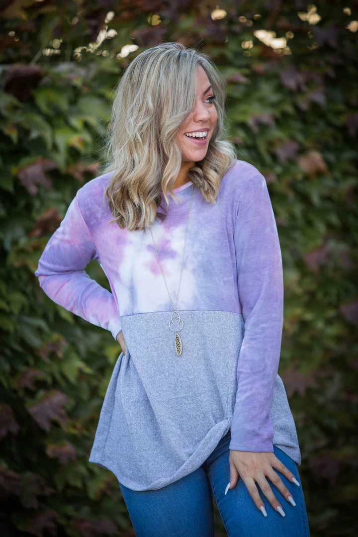 Boutique Simplified Pink Sunset Front Twist Top 4 Boutique Simplified Pink Sunset Front Twist Top