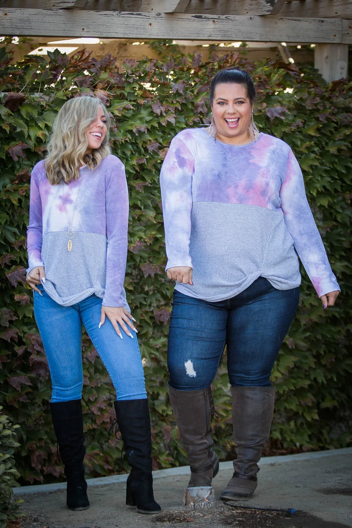 Boutique Simplified Pink Sunset Front Twist Top 2 Boutique Simplified Pink Sunset Front Twist Top