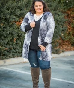 Boutique Simplified Faded To Perfection Kimono Cardigan