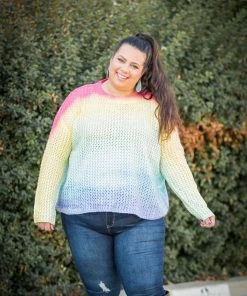 Boutique Simplified Starlite Cropped Knit Sweater