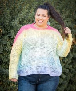 Boutique Simplified Starlite Cropped Knit Sweater