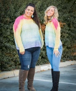 Boutique Simplified Starlite Cropped Knit Sweater