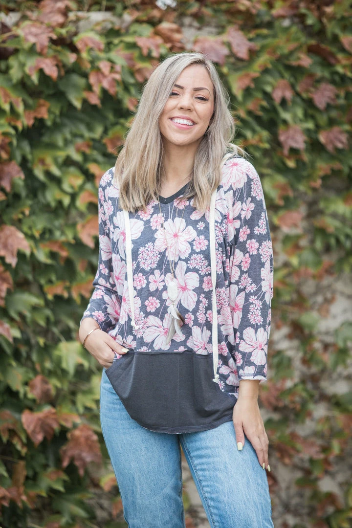 Boutique Simplified Showered In Blooms Hoodie 1 Boutique Simplified Showered In Blooms Hoodie