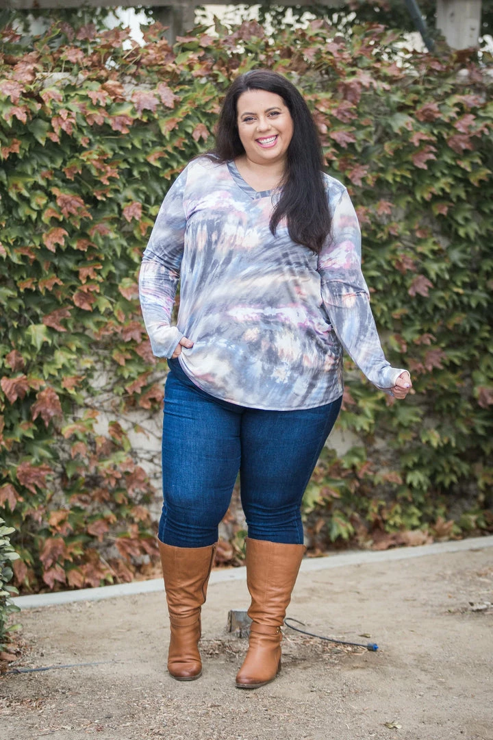 Boutique Simplified Sky Gazing Long Sleeve Top 2 Boutique Simplified Sky Gazing Long Sleeve Top