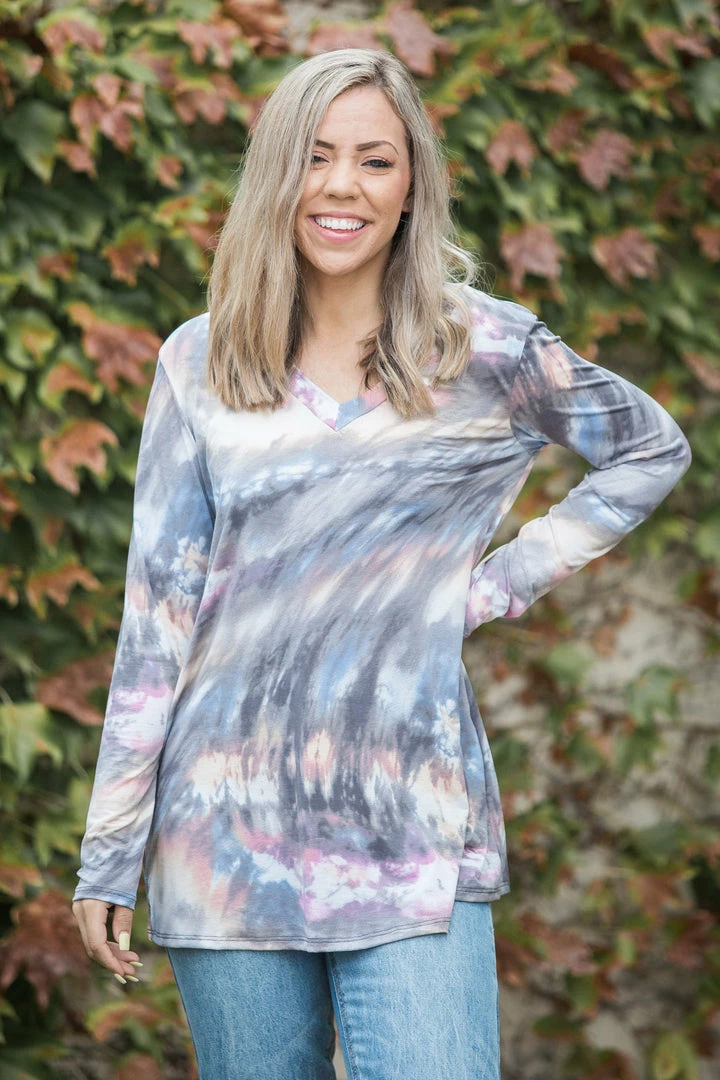 Boutique Simplified Sky Gazing Long Sleeve Top 1 Boutique Simplified Sky Gazing Long Sleeve Top