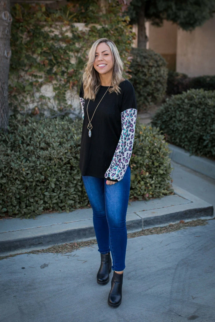 Boutique Simplified Cat & Mouse Waffle Knit Top 6 Boutique Simplified Cat & Mouse Waffle Knit Top