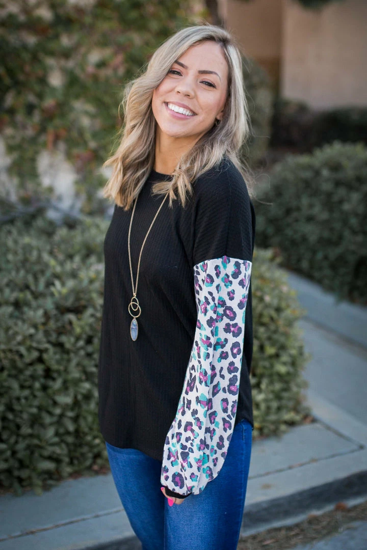 Boutique Simplified Cat & Mouse Waffle Knit Top 4 Boutique Simplified Cat & Mouse Waffle Knit Top